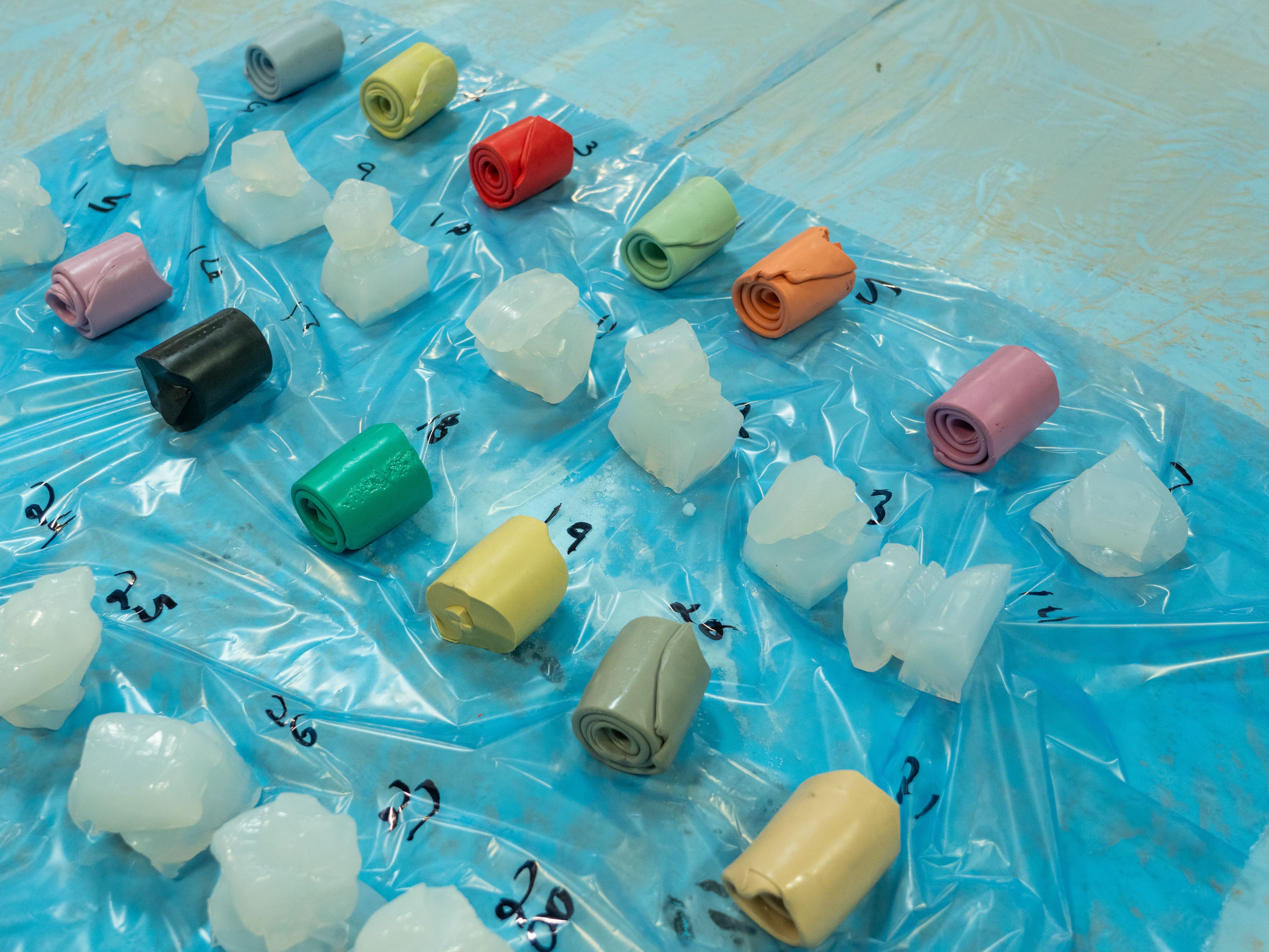 Variety of silicone mixtures and colors from US Silicones Variety of silicone mixtures and colors from US Silicones