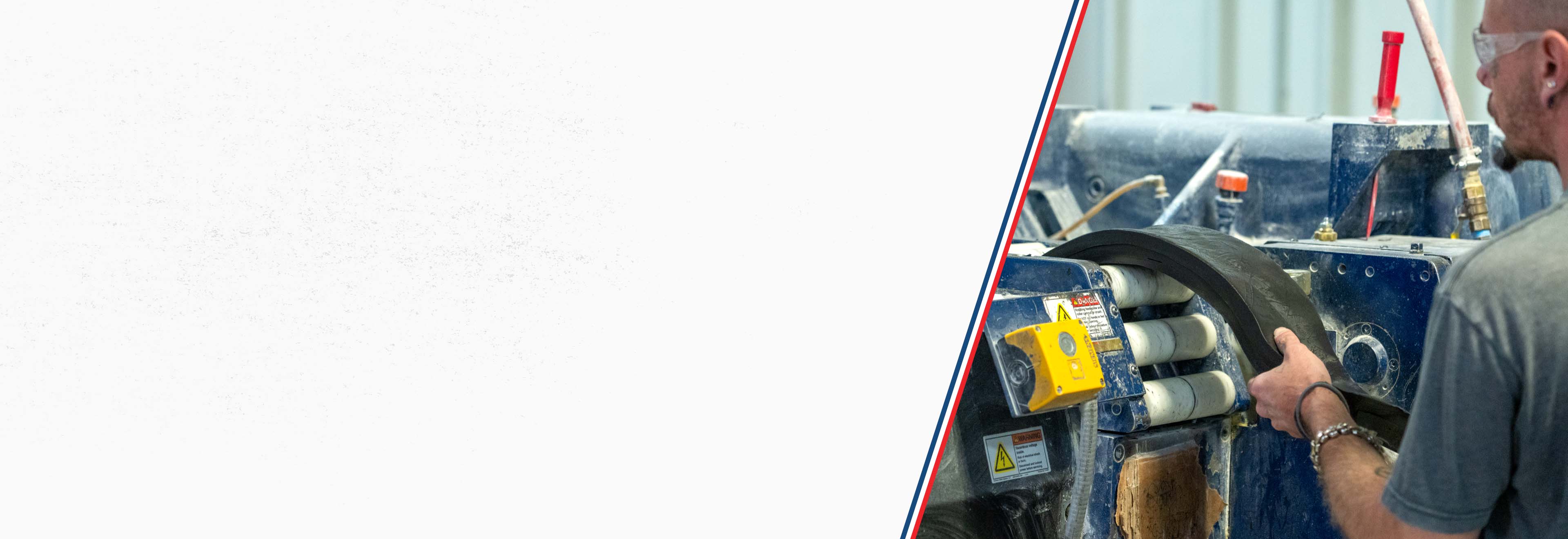 A US Silicones employee manuacturing silicone.